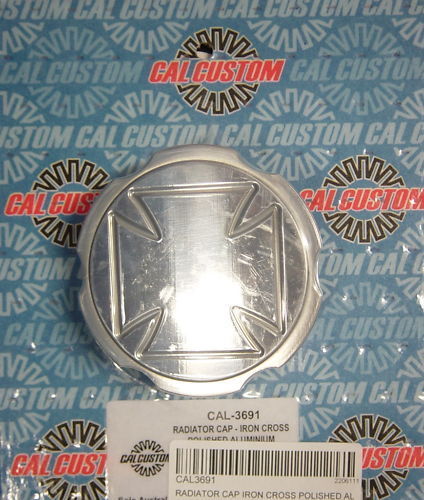 Cal Customs CAL3691 Cal Custom Polished Alloy Radiator Cap Cross