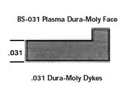 Childs & Albert CARS-31ZX-4.005 Clearance - D-Moly Zero Gap Dykes Ring Set 4.005 Bore