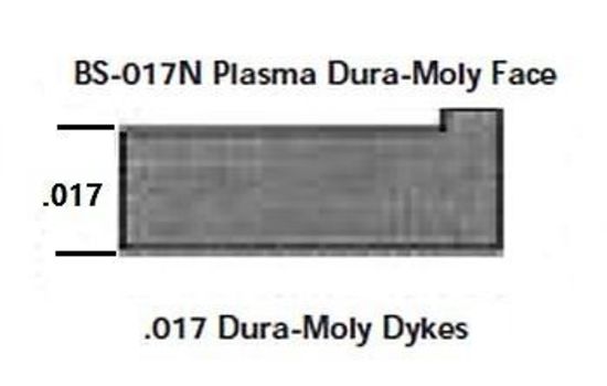 Childs & Albert CARS-32ZX-4.130 Clearance - D-Moly Zero Gap Dykes Ring Set 4.130 Bore