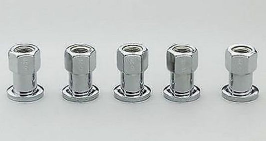 Center Line CEL-5110 1/2" Shank Wheel Nuts Open End 1/2" x 20 Rh Chrome 5 Pack