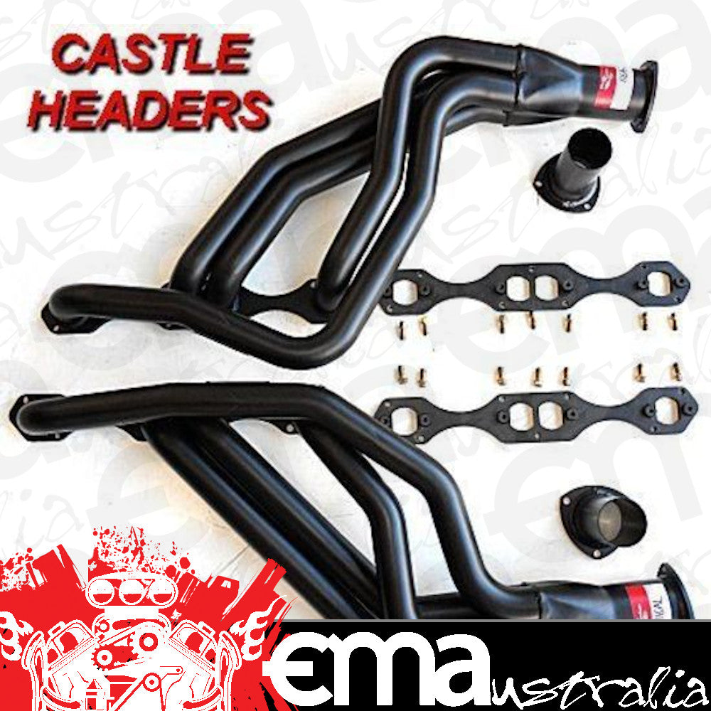 Castle CH-116A Castle 4 Into 1 Extractors Holden Hk Ht Hg w/ Chev Sb V8 1-7/8" Prim