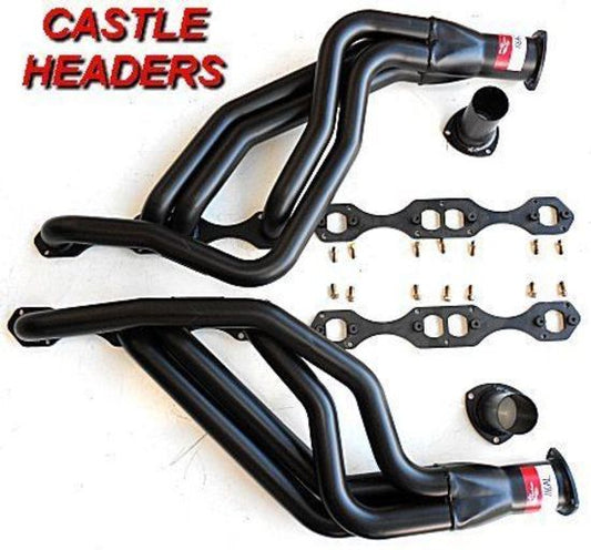 Castle CH-116A Castle 4 Into 1 Extractors Holden Hk Ht Hg w/ Chev Sb V8 1-7/8" Prim