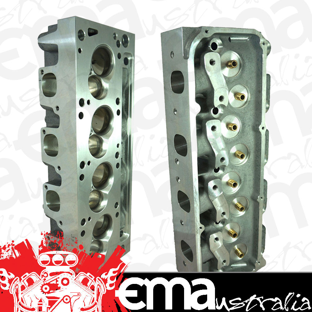 Cylinder Head Innovations CHI-3V225 Aluminium Cleveland 3V Bare Cylinder Heads 225Cc Intake 64 Cc Chamber 2.190" Intake & 1.650" Exhaust Pair