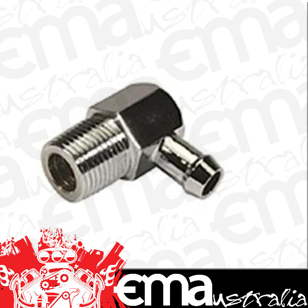 Classic Performance Products CLPIN38C Classic Performance 90ø Manifold Vaccum Fitting Steel 3/8" Npt Chrome