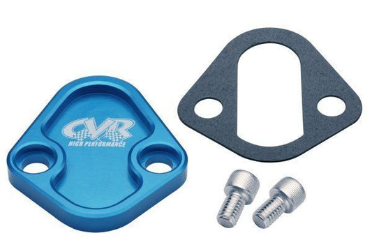 CVR CVRBOP64BL Holden 6 Chev BB Chrysler Ford Fuel Pump Block Off Plate Blue