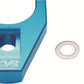 CVR CVRDHB6BL Chev SB BB Billet Aluminium Distributor Hold Down Clamp Blue