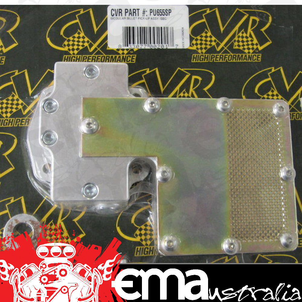 CVR CVRPU655SP Chev SB Billet Pickup Assembly Converts Pump to Bottom Feed