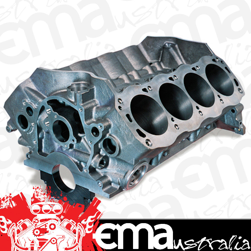 DART DA31384175 Iron Eagle Cast Iron Ford 302W Engine Block w/ 4-Bolt Steel Caps 4.000" Bore 8.200" Deck 302 Mains