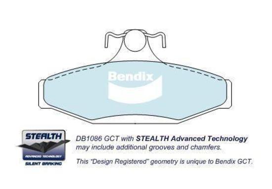 Bendix Brakes DB1086CT Bendix Gct Rear Brake Pads For Ford Falcon Ef-Au All Models 94-2000