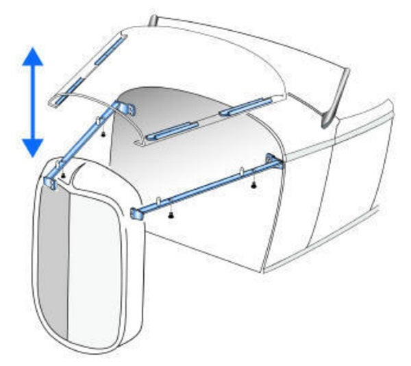 Dan Fink DF33LHL Lift Of Bonnet Latch Kit suit 1933-36 Ford & 1932-35 Plymouth