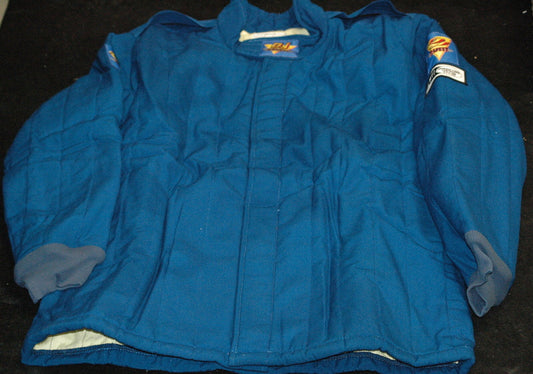 DJ Safety DJ014253 4 Layer Fireproof Race Jacket SFI 3/2A-20 Rated x-Large Blue