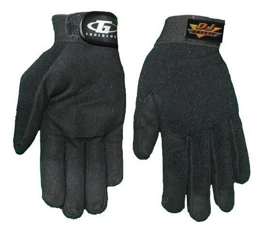 DJ Safety DJ025139 - Black Medium Mechanics/Crew GlOves