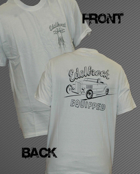 Edelbrock ED-Roadstar Edelbrock Retro Roadstar White T-Shirt