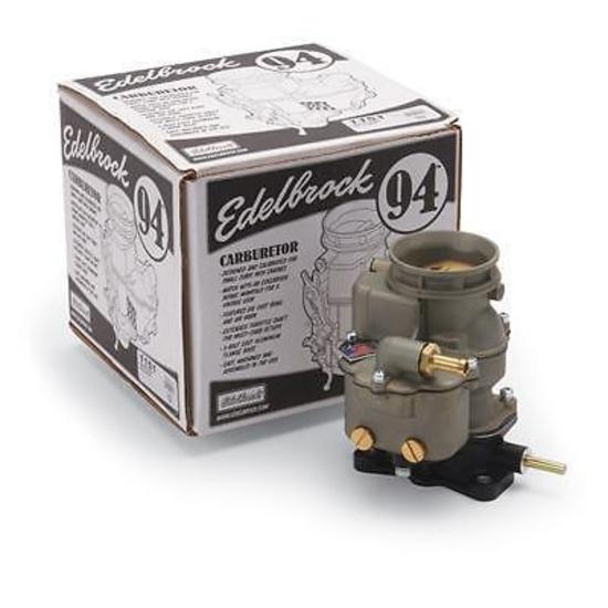 Edelbrock ED1151 Edelbrock 94 2Bbl Carburetor Nostalgic & Period Correct 3 Bolt Flange ED1151