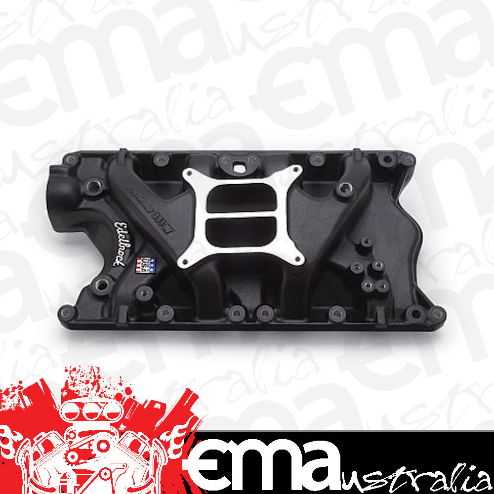 Edelbrock ED21813 Performer Intake Manifold Ford 351W Idle - 5500 RPM Dual Plane Non-Egr Black Finish ED21813