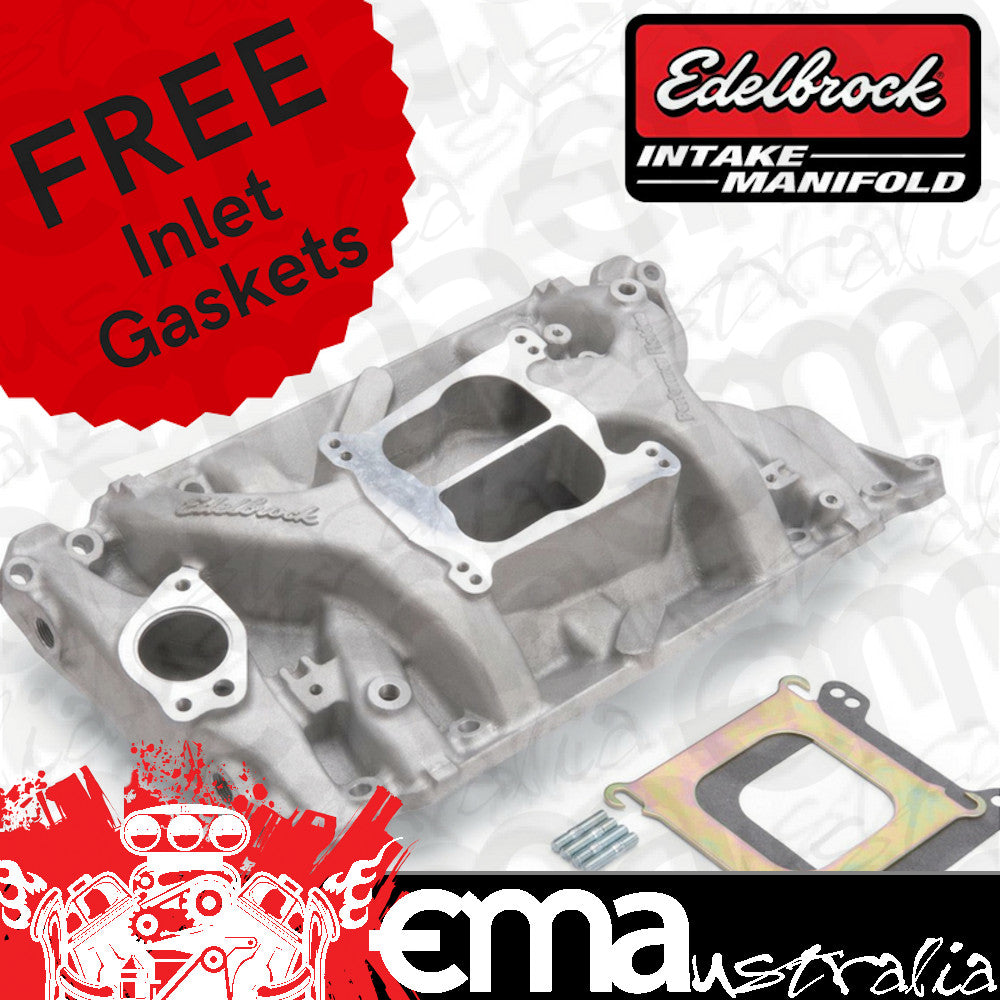 Edelbrock ED2194 Holden 253-308 V8 Performer Dual Plane Manifold w/ FREE Gaskets