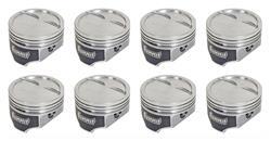 Engine Master EMA-17383C-30 Chev 350 Coated Hypereutectic Pistons Dished 4.030" Bore (Set of 8)