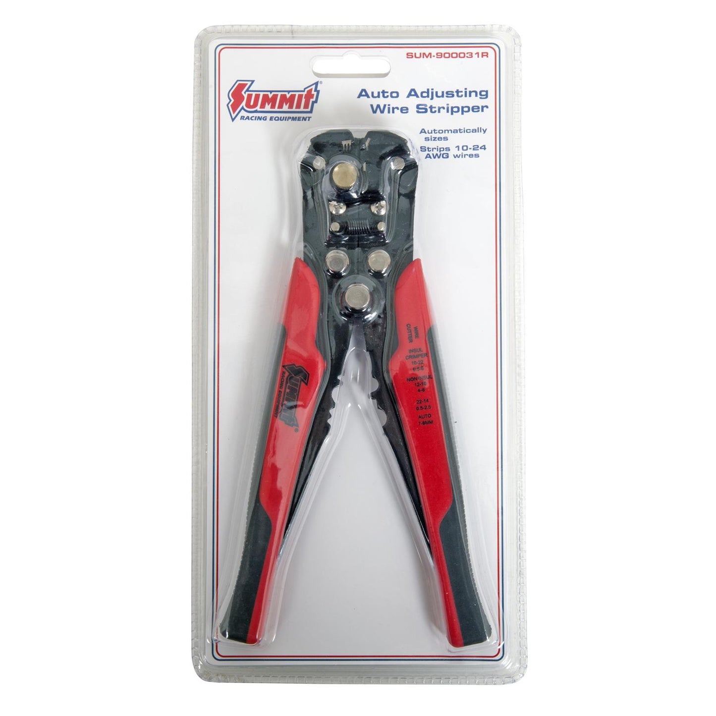 Engine Master EMA-900031R Spring-Loaded Wire Stripping Tools Wire Stripper Steel 24-10 Gauge Wire Capacity Adjustable