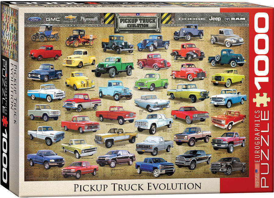 Engine Master Australia EUR-6000-0681 Pickup Truck Evolution 1000 Piece Jigsaw Puzzle 26.5" X 19.25"
