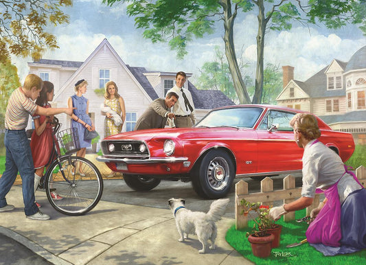 Engine Master Australia EUR-6000-0956 Red Pony Ford Mustang Jigsaw Puzzle 1000 Piece