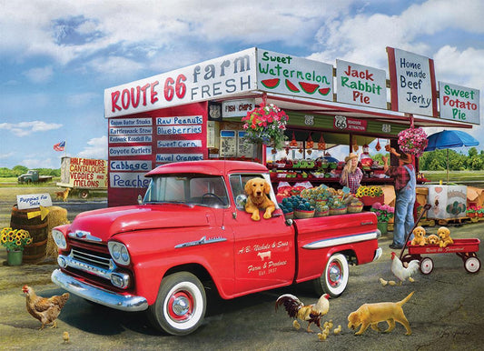 Engine Master Australia EUR-6000-5337 The Chev Apache Truck On Route 66 Jigsaw Puzzle 1000 Piece