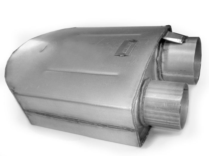 Extreme Mufflers EX60143535 180 Rectangular Racing Muffler 3.5" In/3