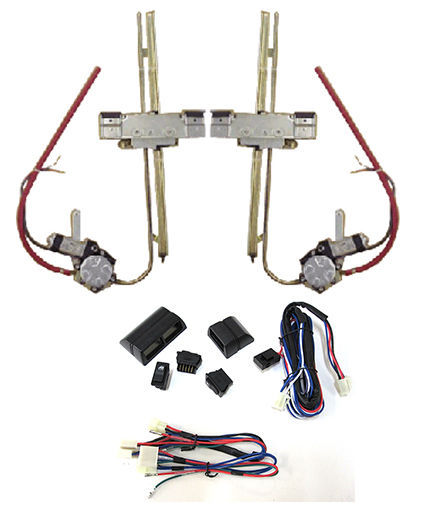 EZ Wiring EZPWRWIN-SW Power Window Kit Ezpwrwin/Sw Switches & Wiring Inc. suit Flat Glass