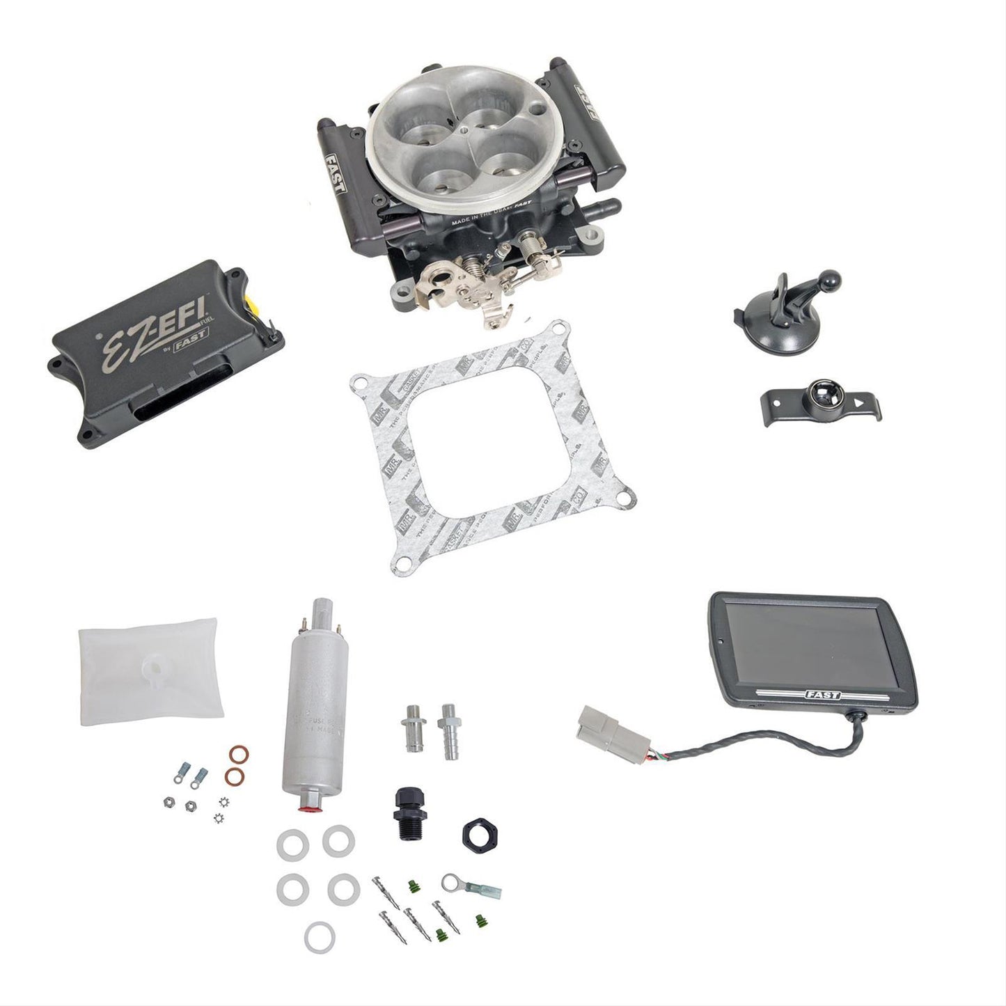 FAST FAST30447-06KIT EZ-EFI Master Fuel Injection System Kits Ecm Throttle Body Designed for Engines Making Less Than 600 Hp Gasoline