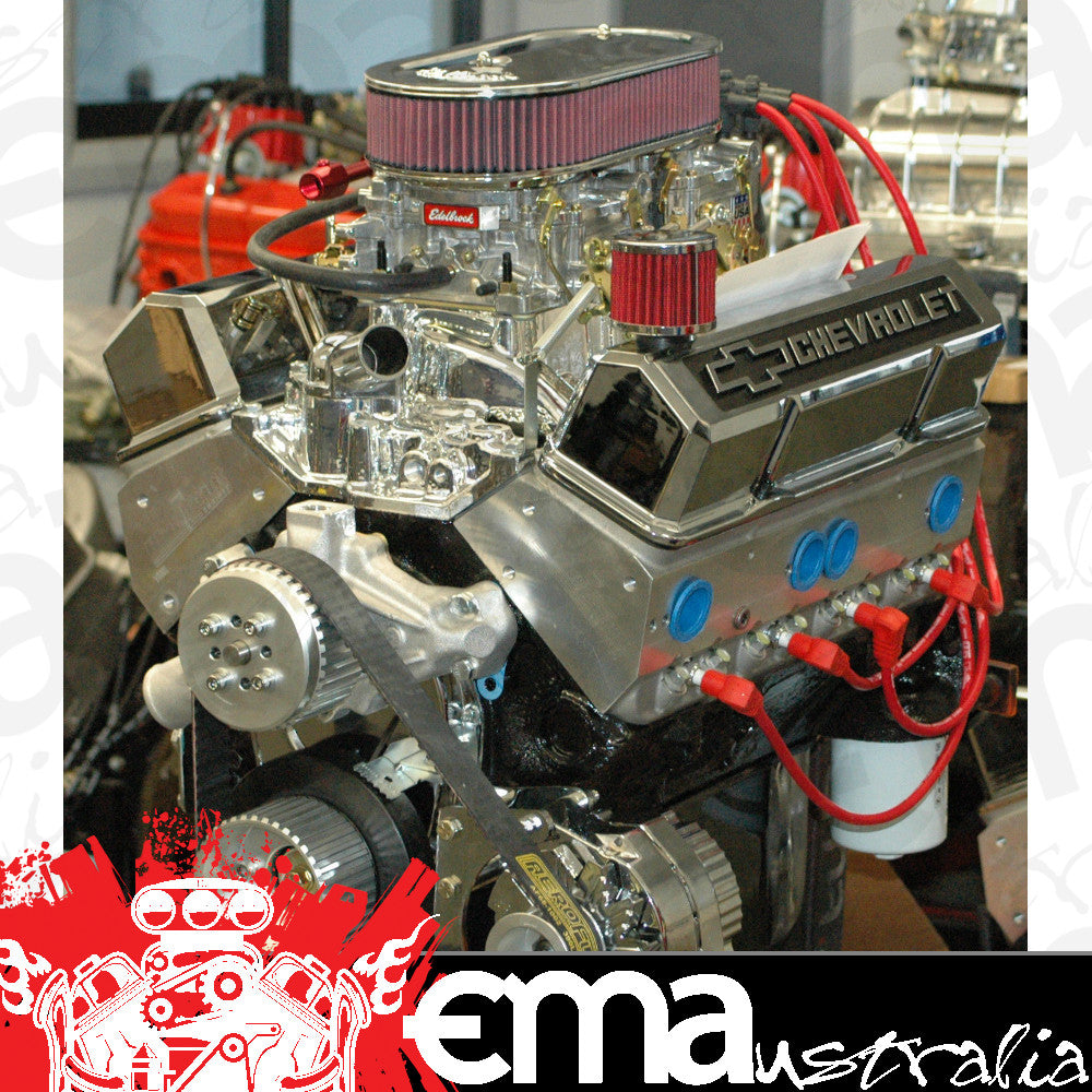 Engine Master Australia 383DualCarb 383Dualcarb EMA - Chevrolet Turnkey 383 Dual 4 Bbl Carb Alloy Heads 420+HP 450+ Ft/Lb @5400RPM