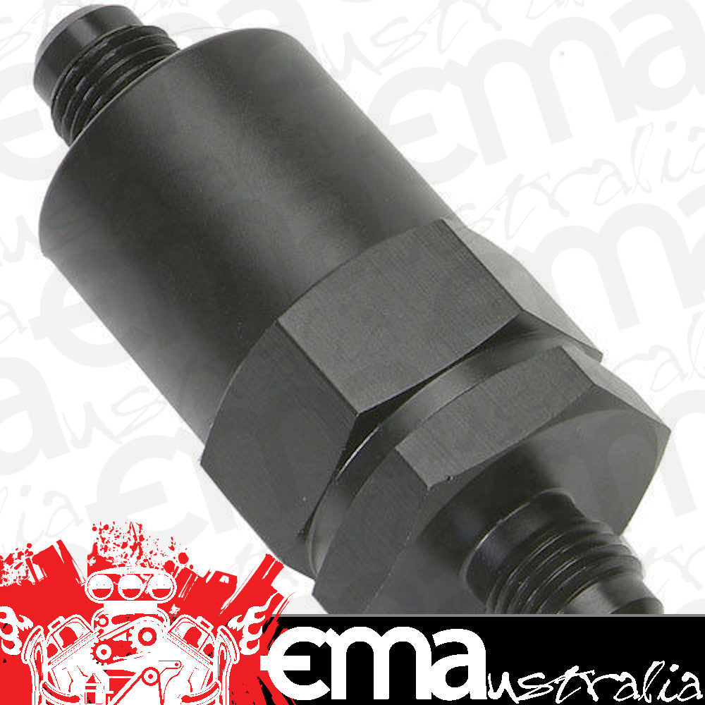 FiTech FIF80112 Fitech Fuel Injection 30 Micron Fuel Filter Black Billet Alloy -6An