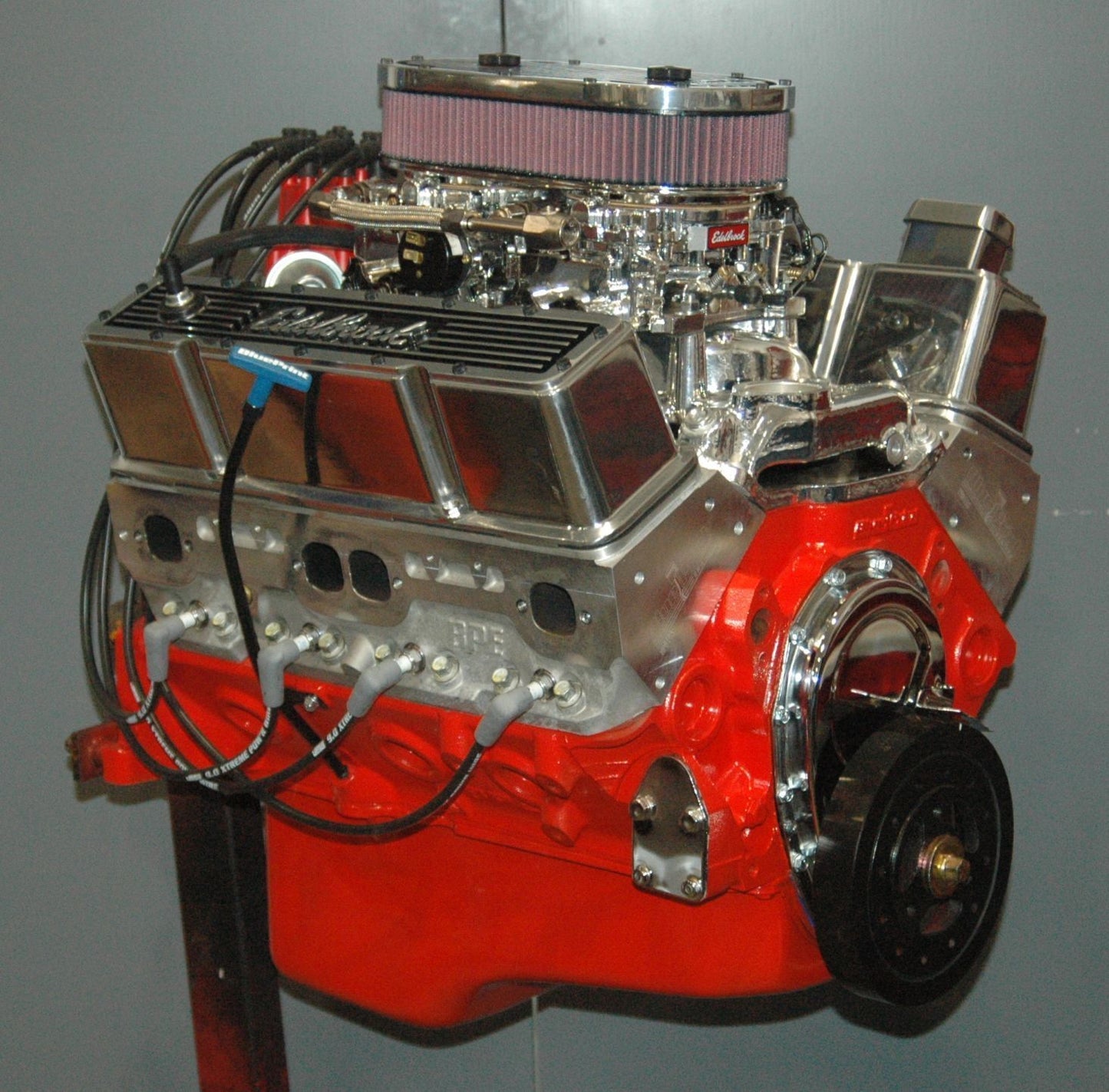 Engine Master Australia 400CRATE EMA - Chevy 400 Dressed Crate Engine 481HP 485Ft/Lb Alloy Heads Edelbrock Dual Carb Kit