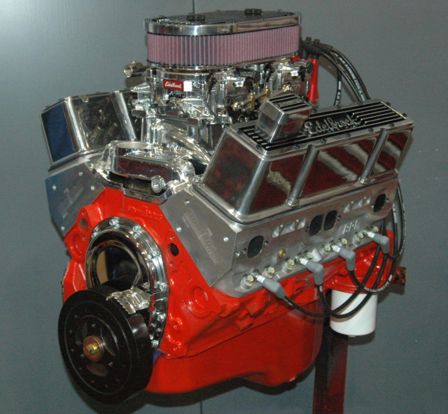 Engine Master Australia 400CRATE EMA - Chevy 400 Dressed Crate Engine 481HP 485Ft/Lb Alloy Heads Edelbrock Dual Carb Kit