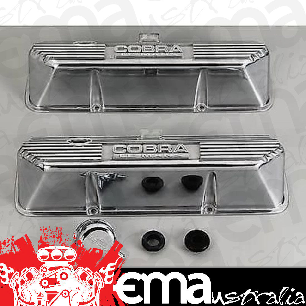 Ford Racing FMM-6582A427 Ford B/B Fe Valve Covers Cobra Logo Ford Fm6582A427