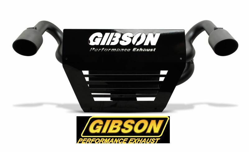 Gibson GIB98022 Polaris Utv Dual Exhaust Black Ceramic Polaris Rzr Xp 1000