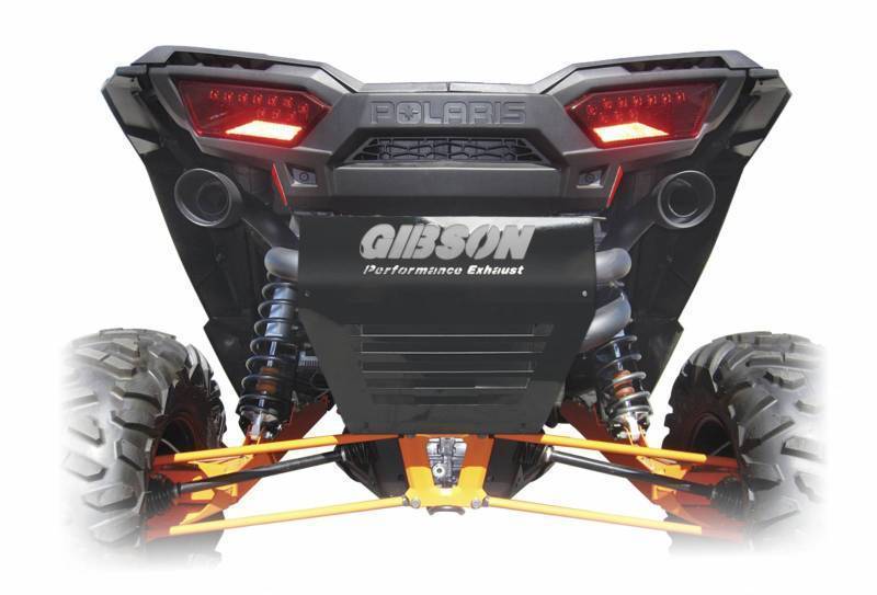 Gibson GIB98022 Polaris Utv Dual Exhaust Black Ceramic Polaris Rzr Xp 1000