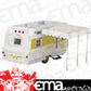 Greenlight GLC-18420-B Diecast Model Yellow 1964 Winnebago Travel Trailer 1:24 Scale