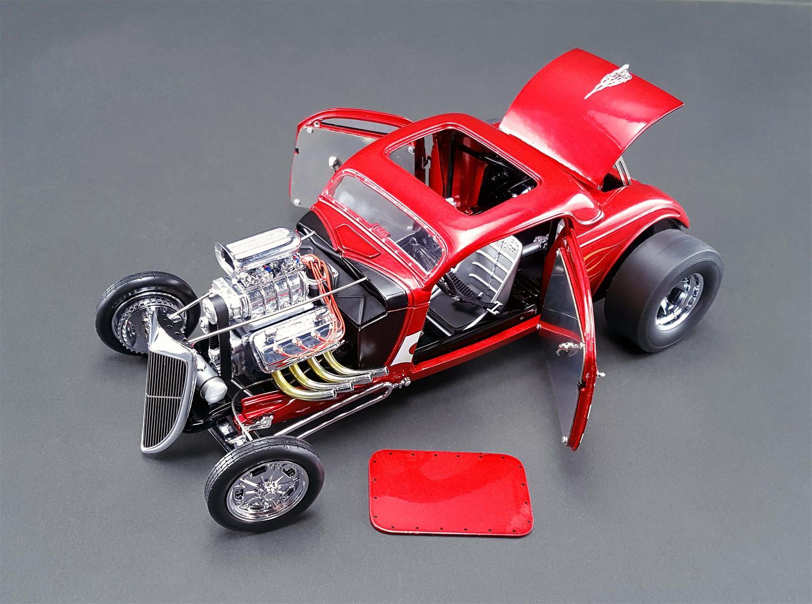 GMP 1:18 Hot Rod Blown Altered Coupe 1934 rusted steel 18979