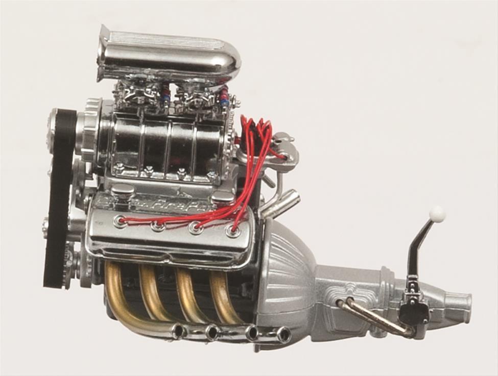 Glide Engineering GLCGMP18840 Blown 392 Hemi Drag Engine & Transmission Diecast 1:18 Scale