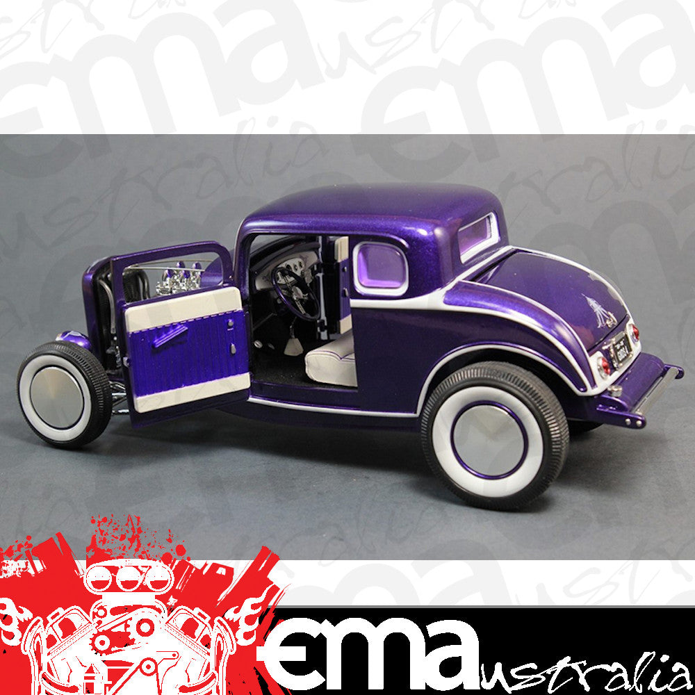 Acme Trading Company GMPA1805009 1:18 Diecast Purple Grand National 1932 Ford 5 Window Coupe