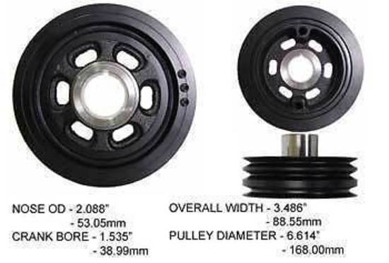 Powerbond HB1385-N Oem Style Balancer For Mazda Bravo 2.5L 4 Cyl T/D Wlat