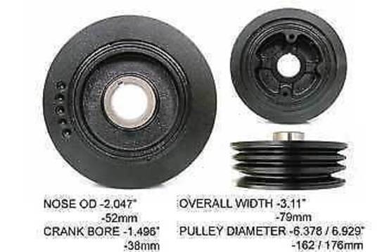 Powerbond HB1413-N Oem Style Balancer For Toyota Landcruiser 4.5L 6 Cyl 1Fzfe