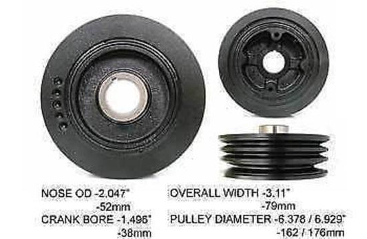 Powerbond HB1413-N Oem Style Balancer For Toyota Landcruiser 4.5L 6 Cyl 1Fzfe