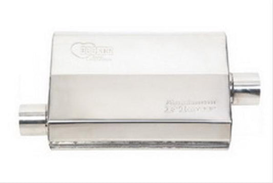 Hooker HK21602-2 Maximum Flow S/S Muffler 2.5" Offset In/Centre Out Polished