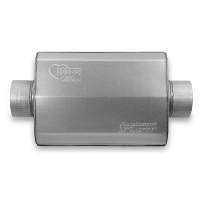 Hooker HK21609HKR Muffler Maximum Flow 4 In. Inlet/4 In. Outlet 14 In. Case Length Steel Aluminized (each)