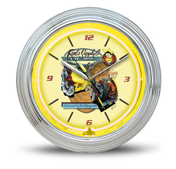 Holley HO-ERL11000 Earl's Nostalgic Retro Art Neon Clock