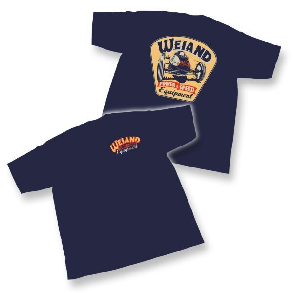 Weiand HO10002-Power & Speed Retro T-Shirt Navy Blue