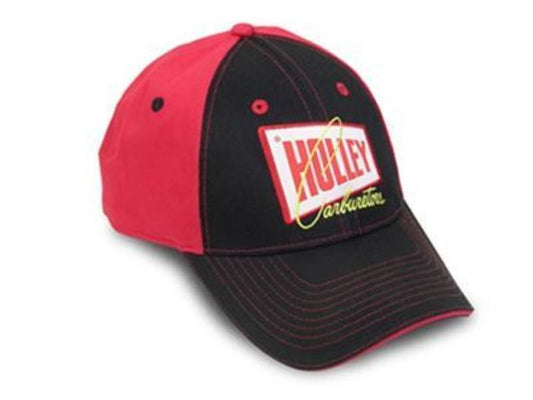 Ball Cap Cotton Holley Carburetion Logo Red/Black Clasp Each