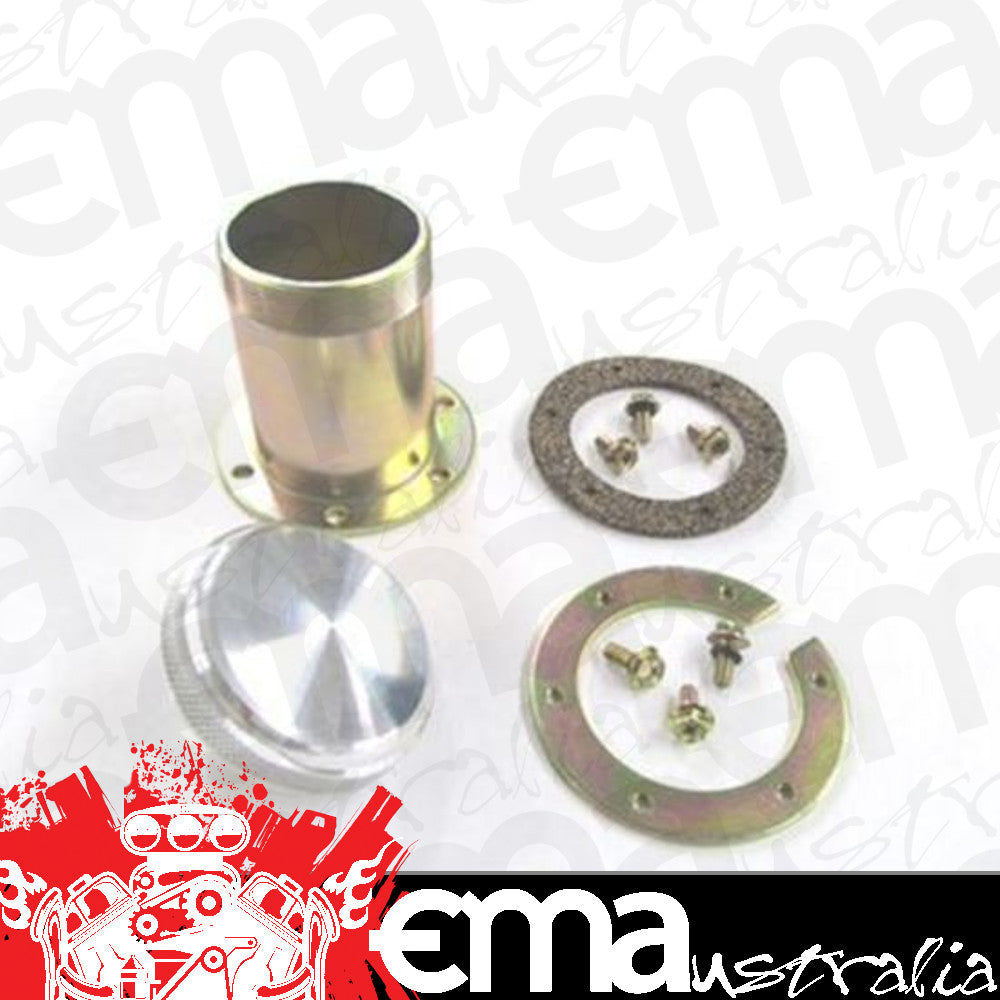 Bolt On Fuel Filler Neck & Aluminium Cap Replacement 3'' Tall Kit