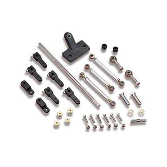 Throttle Linkage Kit Hi-Ram Dual Quad Side Mount Chevy Small Block Kit