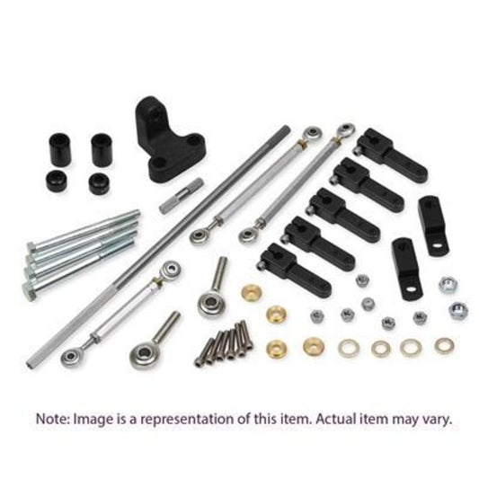 Throttle Linkage Kit Tunnel Ram Dual Quad Side Mount Ford 429 Wedge/460 Big Blocks Kit